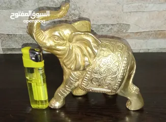 6 فيل نحاس منقوش