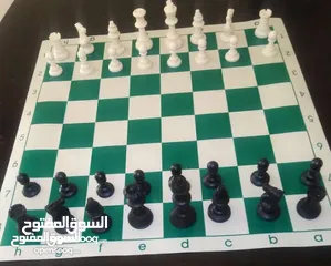  10 رقعة شطرنج رول جلد حجم كبير سهلة الطي