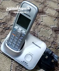  1 للبيع تلفون ثابت ارضي نقال نوعيته Panasonic الاصلي عاده نضيف كرت