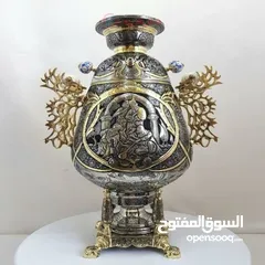  17 سماور الفحم النحاسية الفاخرة
