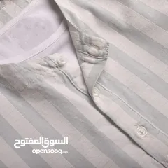  5 قميص عباية كتان مستورد