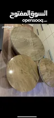  2 طقم طاولات للمعيشة مكون من 3 قطع