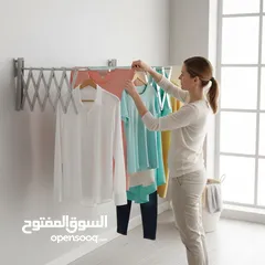  9 منشر غسيل جداري المنيوم