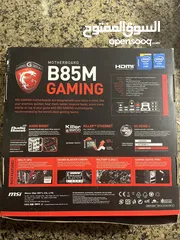  5 قطع كمبيوتر CPU Intel Core i5 4th Generation - Motherboard B85M GAMING - Ram 8&4 DDR3