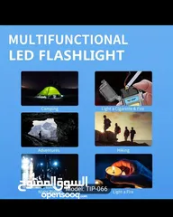  5 SmilingShark 1pc Mini Flashlight, TIP066 COB Keychain Torch Light, Type-C Rechargeable, 3 Modes, Poc