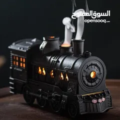  3 قطار البخار الصغير مش بس ملطف جو... تحفة فنية تنفث راحة وعطر! عيش تجربة بخار خرافية... جو دافئ،