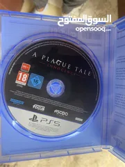  3 لعبة A PLAGUE TALE INNOCENCE  للبيع فقط.  PS5