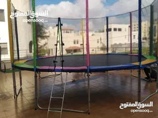  1 ترامبولين اكبر حجم بنظام جديد مقاس 16 قدم ما يعادل 5 متر قطر دائري اكبر حجم بالسوق