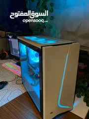  18 كمبيوتر ألعاب مكتبي – i5 / كرت GTX1060 6GB / رام 16GB / تخزين SSD+HDD / كيس CORSAIR RGB