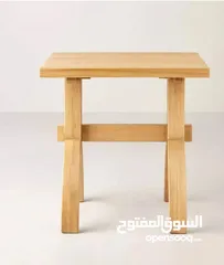  2 طاولة خشب زان صناعة اندنوسية