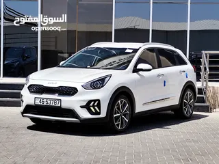  1 كيا نيرو 2022 KIA NIRO HYBRID جمرك جديد وارد كوري فحص كامل بحالة الوكالة