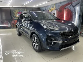  6 كيا سبورتاج للبيع موديل 2019، حجم المحرك ،   1600 مع امكانية البدل على 7 راكب