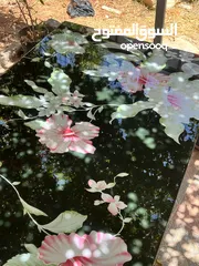  2 طاولة سفره قزاز مع 6كراسي