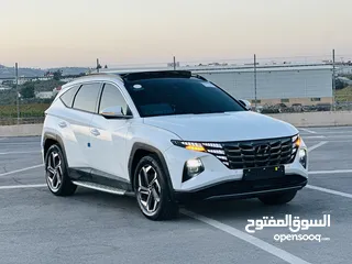  6 هونداي توسان/2024  فل الفل فتحة سقف بانوراما  2x4 ///240Hp بنزين + كهرباء  ( Haybrid) 1600cc