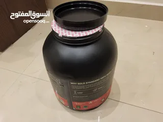  4 Optimum Nutrition  gold standard whey protein 5Lb  بروتين شوكولاتة  وزن 2,26 كيلو  مستورد.