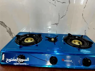  3 غاز 3 عيون ناشنوال x3 كفاله سنه. مصنوع من الستانلس القوي شعله نحاس وخام قوي
