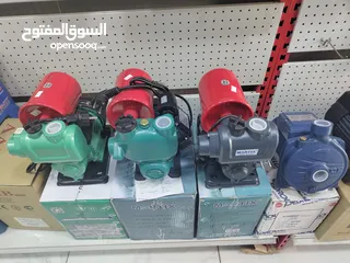  26 مضخات مياه جديد ومستعمل بحالة الوكالة على الفحص ومكفول متوفر جميع الانواع رفع، تقوية، غاطسة، جيزر