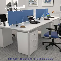  8 خلية عمل موظيفن ورك استيشن  اثاث مكتبي كامل مكتب -work space -partition -office furniture -desk staf