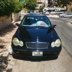  3 مرسيدس C230 موديل 2004 امريكي لون اسود ملوكي