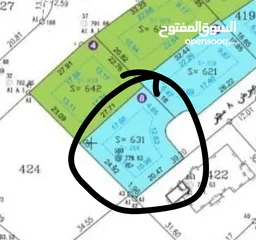  2 ارض برام الله موقع مميز مساحة 631 متر مربع