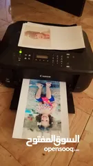  3 طابعة canon ملونة مع سكانر وفاكس ومعبالها حبر بس 130 شيقل