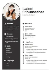  2 تصميم CV احترافي خلال نص ساعة - باللغة الانقليزية او العربية - بافضل سعر بالمملكة