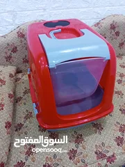  2 لتر بوكس حجم كبير للبيع مع صحن اكل مزدوج مع علبة شامبو قطط 500 ml