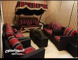  6 أطقم رتان تتوفر كل الالوان خماسي بسعر 120 سباعي بسعر 170 تتوفر خدمة التوصيل لجميع محافظات