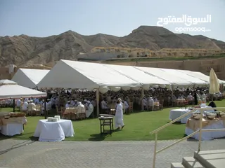  6 تأجير خيام خارجية، مكيفات، كراسي، طاولات، إضاءة Tents. Coolers. Tables. Chairs. Decoration rental.