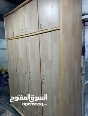  4 خزانه طابقين باركيه خشب لاتيه محرر ف ازان في حاله جيده جدا