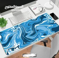  1 Blue smooth wavy mouse pad
