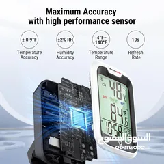  6 مقياس حرارة بلوتوث ThermoPro TP358 لقياس درجة حرارة الغرف