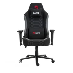  1 Marvo ch-178 Gaming Chair - Black & Grey كرسي جيمنج مارفو جديد من الحزام الازق BLUE BELT