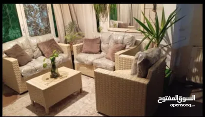  3 طقم راتان 5 مقاعد