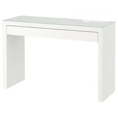  1 طاولة زينة, أبيض, 120x41 سم