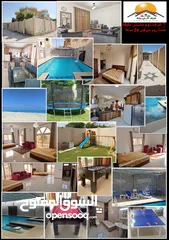  1 للايجار اليومي الساحل الشمالي(7 غرف نوم ماستر مكيفة وحمام سباحة خاص ومغطى) فيلا العيلة Villa L-3eel