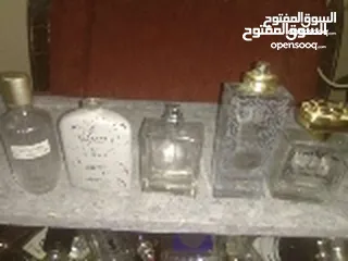  11 زجاجات عطور فارغه مستعمله