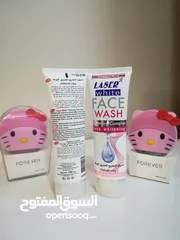  4 عرض جهاز فور يو لونا كلين + غسول الوجه التايلندي تنظيف تقشير البشرة بعمق فور يو لونا مساج بشره وجه