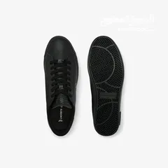  5 Lacoste Powercourt Burnished Leather Sneakers Black