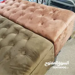  5 بفات للجلوس او الديكور متوفرة بجميع الألوان يوجد بها إمكانية للتخزين مريحة وعملية .