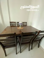  3 Dining table with 6 chairs