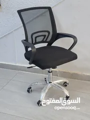  8 كرسي مساعد مديرشبك بعجلات شامل التوصيل وكفالة سنة  \ Assistant Manager Mesh Chair