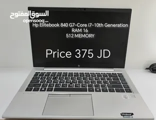  1 Hp Elitebook 840 G7-Core i7-10th Generation
