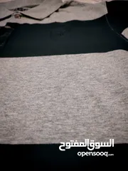  7 Polo Shirt - Slim Fit XL (Black & Grey Stripes)