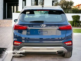  4 AED 940 PM  HYUNDAI SANTA FE 2019 GLS  0% DOWNPAYMENT  WELL MAINTAINED
