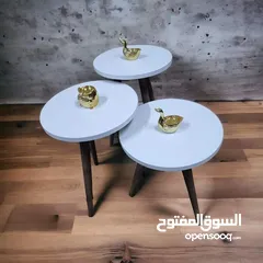  28 طاولات سرفيس 3 قطع ب 15 دينار  الاطقم pvc حراري  مقاوم للمي والرطوبه الخدوش ومكفولين  سارع بالطلب  .