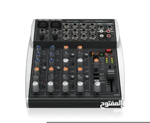  1 مكسر صوت صغير برنجر 10 قنوات مع مؤثرات احترافية وواجهة متعددة الاستخدامات للبث ولا ستوديو
