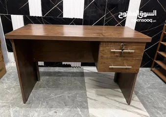  2 مكتب خشب لامينت 120*60 لون انتيكا مع وحدة ادراج معلقة  بسعر المصنع