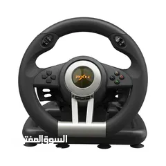  4 ستيرنج العاب سباق إحترافي PXN V3 PRO  قيادة واقعية 180° مع اهتزاز ودواسات