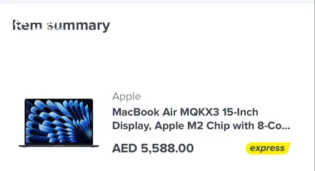  5 Apple MacBook Air MQKX3 15-Inch Display, Apple M2 Chip with 8-Co